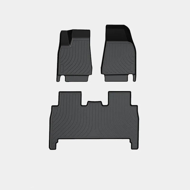 Tesla Model X waterproof TPE rubber floor mat set with boot liner for 2016-2023 models