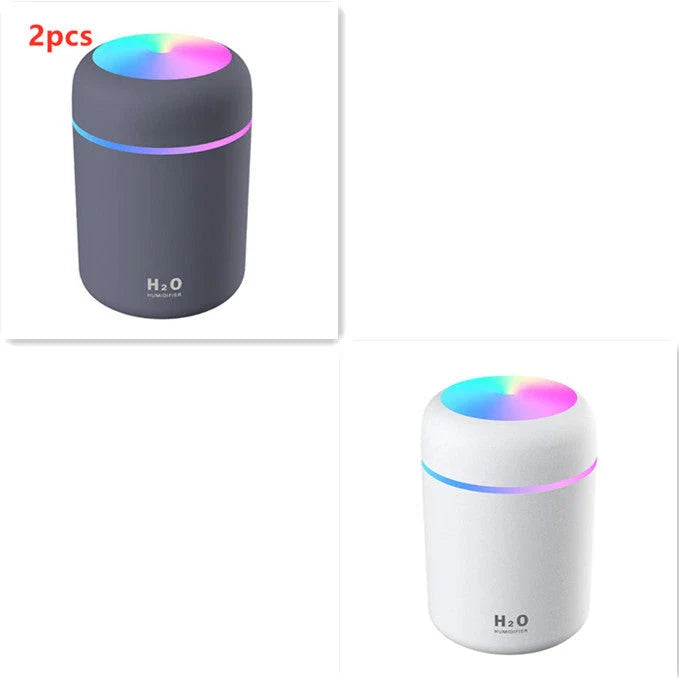 Mini USB Desktop Humidifier with Soothing Mist, Color-Changing Lights, and Quiet Operation