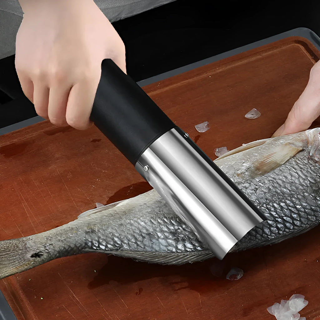 Electric fish scaler machine handheld 125W high-power seven-level waterproof white black light green