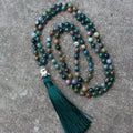 Natural India agate bracelet with 108 geometric beads in 6mm sizing for business gifts