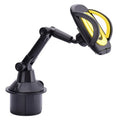 Adjustable car water cup-bit mobile phone holder with 4.5-9.5cm clamp for Apple Huawei Xiaomi