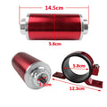 Aluminium petrol filter bracket in six colour options for high-flow magnetized fuel filters