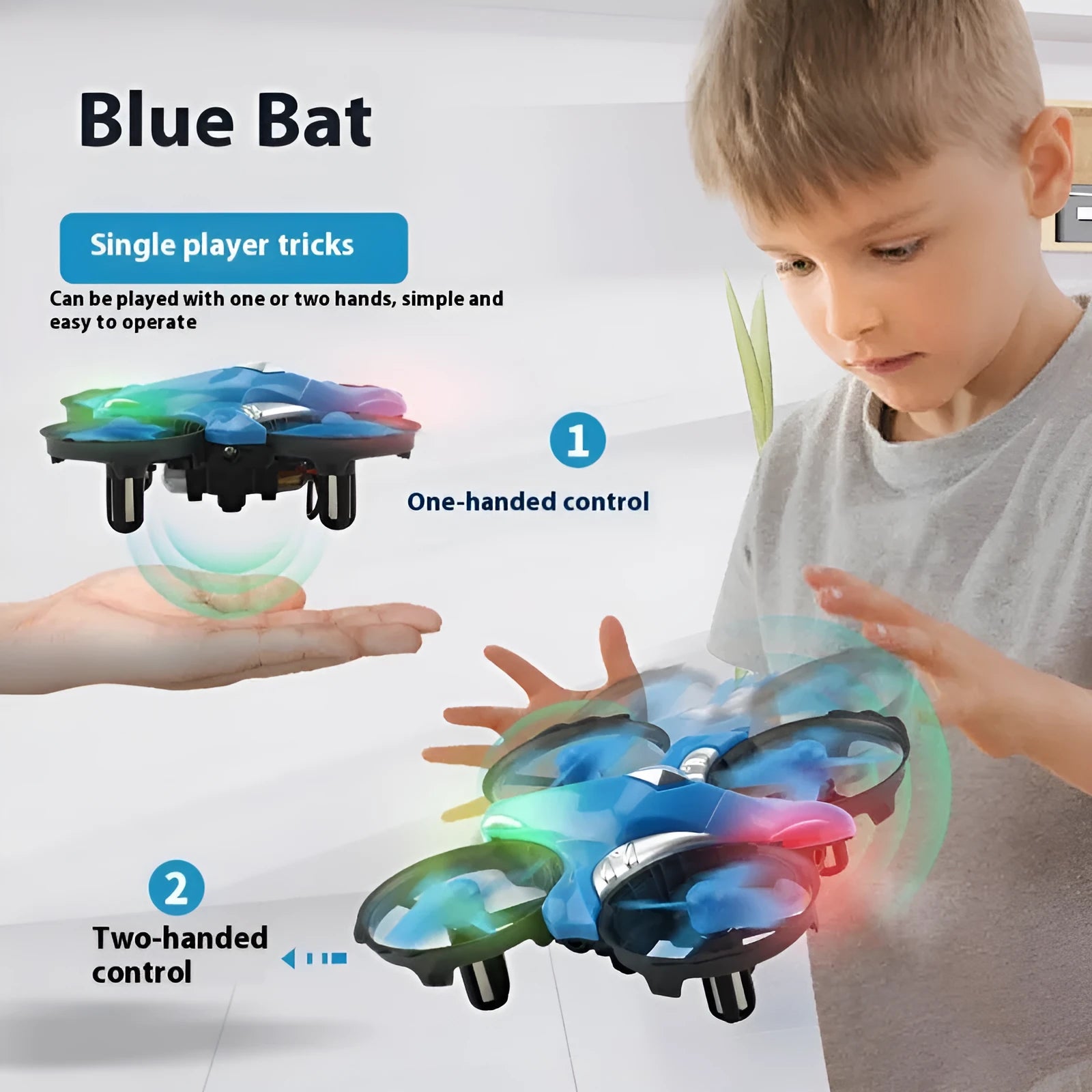 Mini four-axis plastic gesture-sensing UAV for teenagers under 30cm size