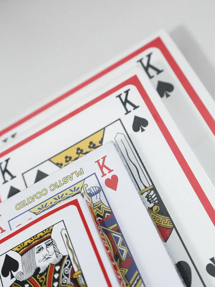 Large size playing cards for table games like Fighting Landlord, showing oversized format