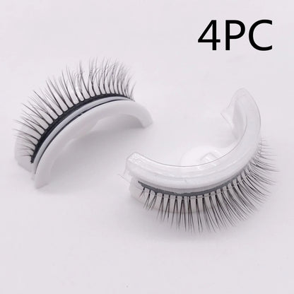 Captivating 3D layered mink-like false eyelashes for bold, voluminous eye makeup looks