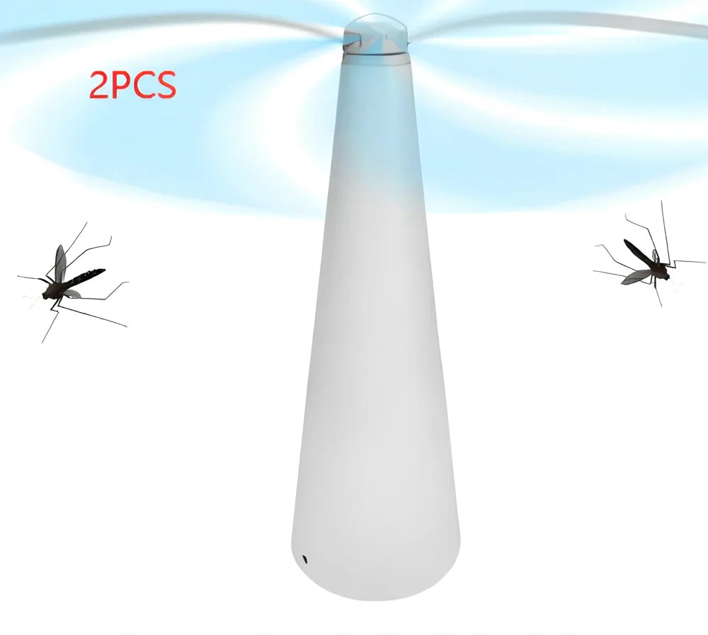 Compact USB fly repellent fan with ABS housing for tabletop insect protection