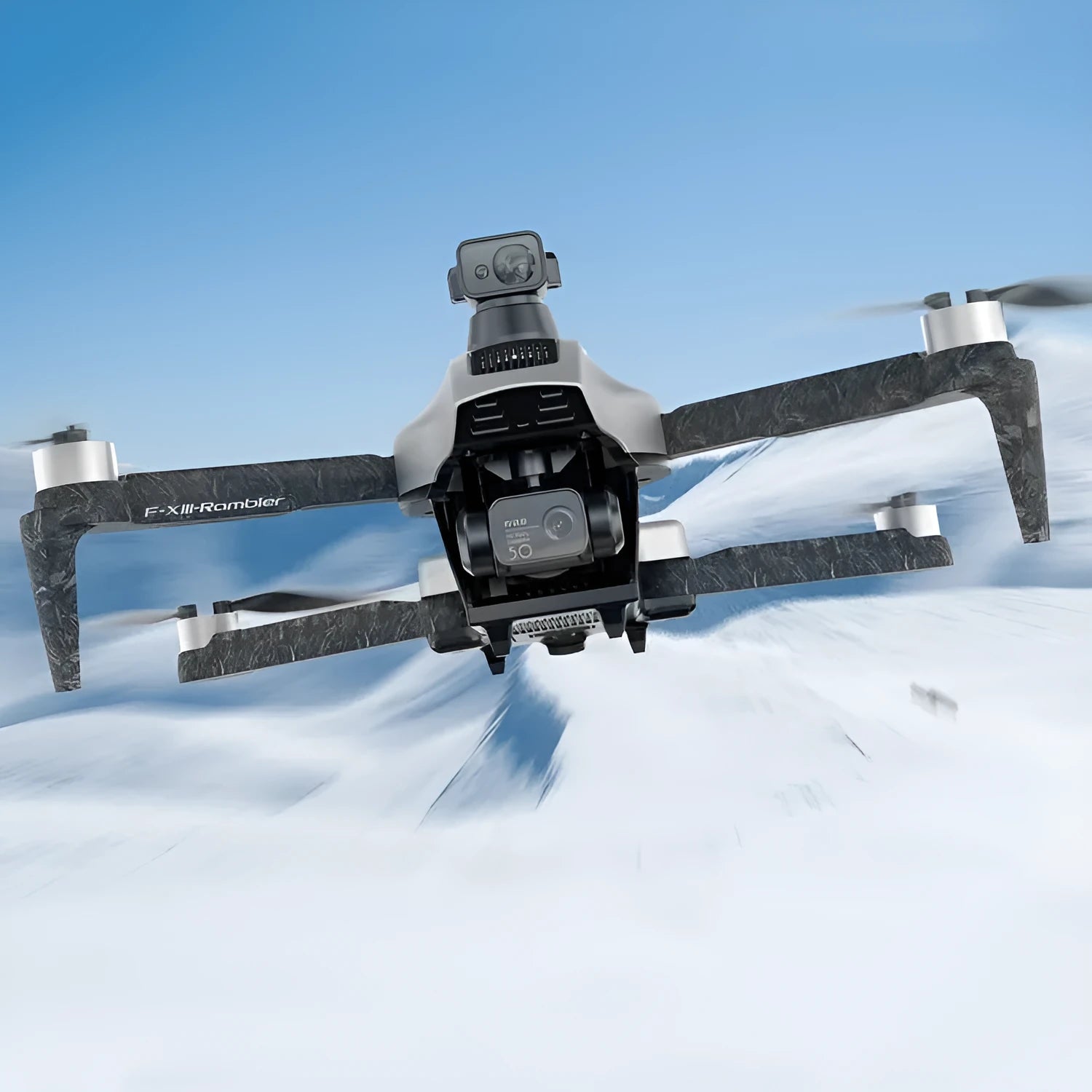 White brushless obstacle avoidance folding quadcopter drone with 4K camera