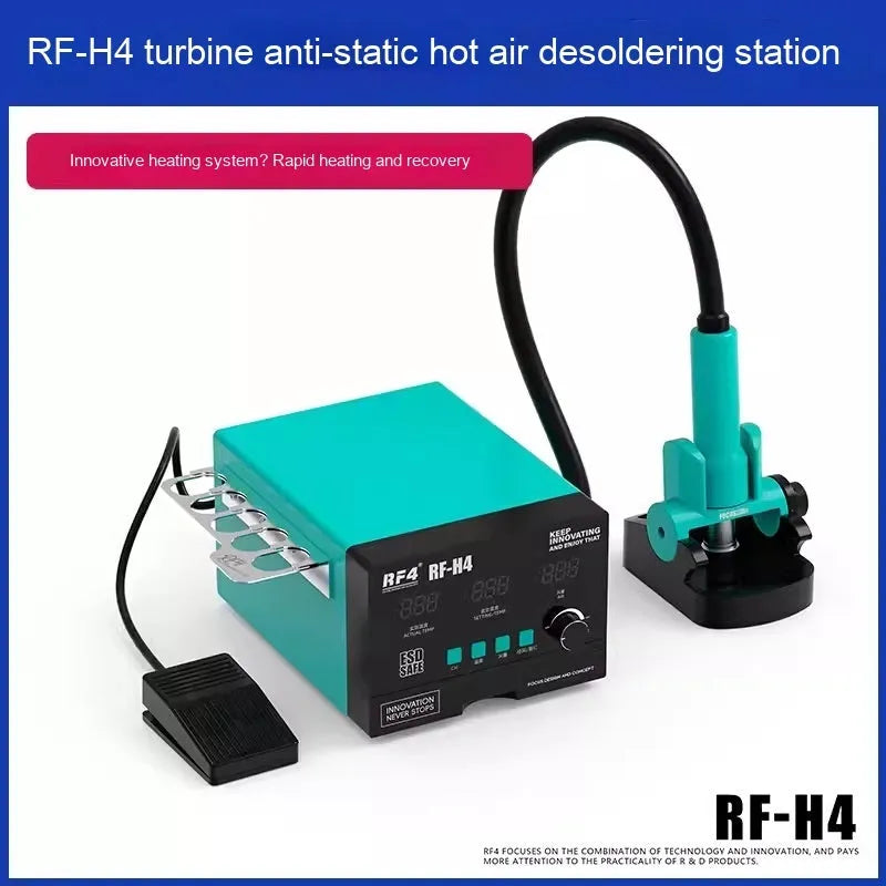 RF4H2 digital display wind gun with three nozzles for BGA chip repair
