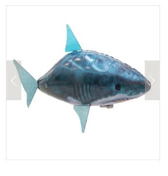 Remote control flying shark toy with lifelike movements for indoor play