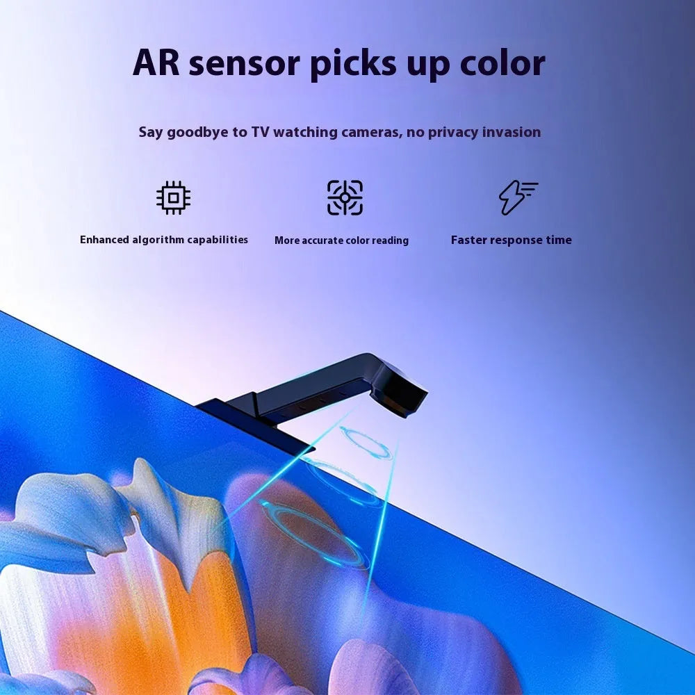 Sensor capture TV screen synchronisation magic colour ambience light belt with Bluetooth remote control, 3.8M or 5M