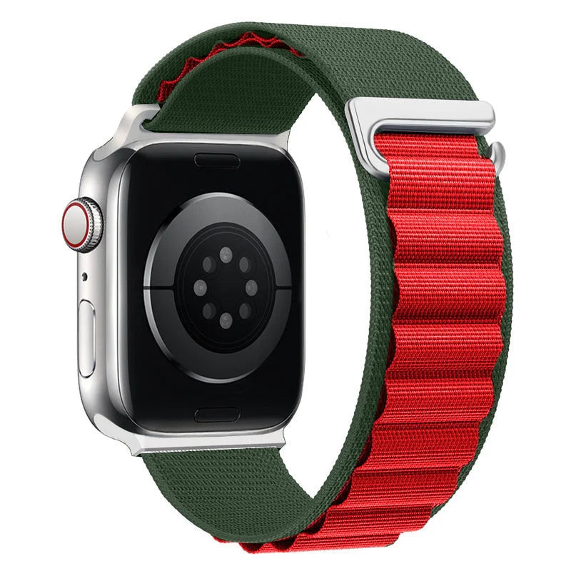 Apple Watch nylon strap with metal tips in various colours