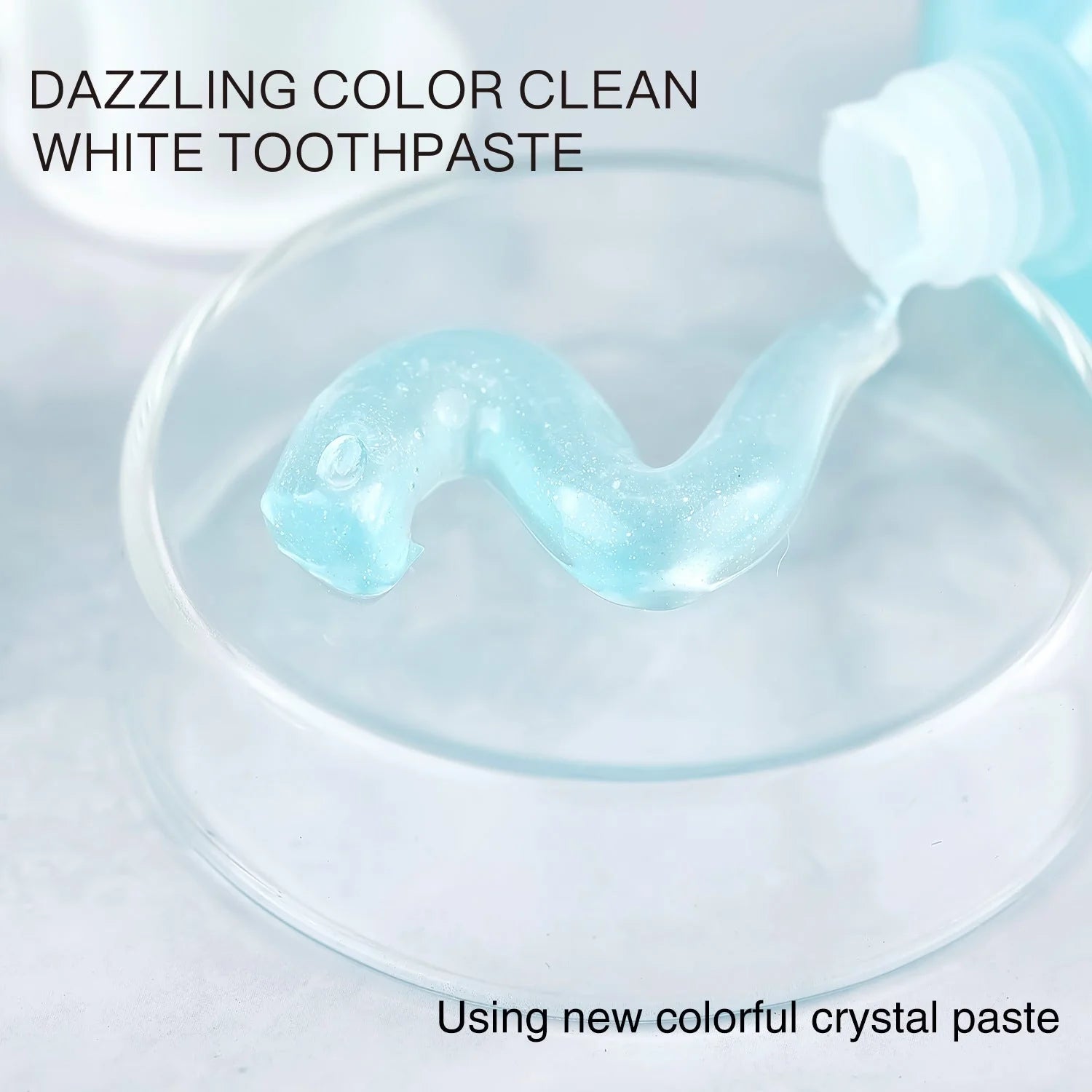 Colorful Pure White Toothpaste tube for effective tooth stain removal and fresh breath