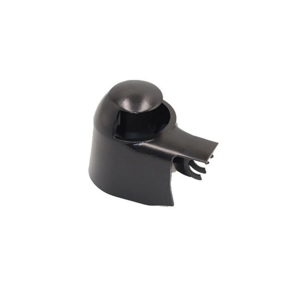 Black plastic rear wiper cover nozzle for Volkswagen Tiguan and Golf vehicles
