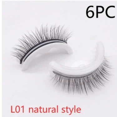 Captivating 3D layered mink-like false eyelashes for bold, voluminous eye makeup looks