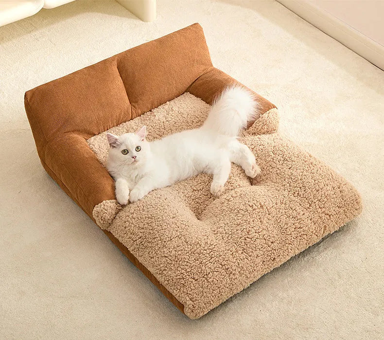 Four-season universal pet bed for dogs and cats in three different sizes