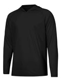 Outdoor UV protection long sleeve hooded top in polyester fabric available in multiple colours