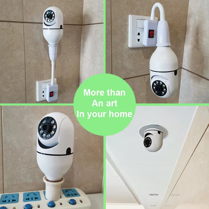 Versatile 1080p WiFi security camera with 4X zoom, automatic tracking, day and night surveillance, and Alexa compatibility for home security