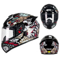 Motorcycle helmet in Dragon colour with ABS construction for commuting safety