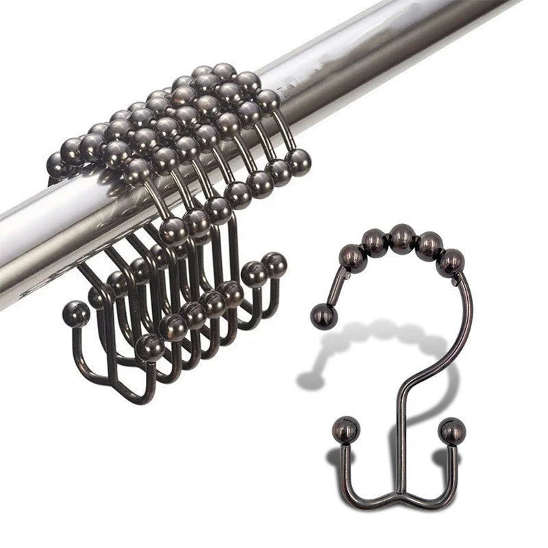 Stainless Steel Mountain-shaped Ball Curtain Hook in various finishes