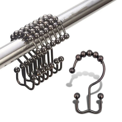 Stainless Steel Mountain-shaped Ball Curtain Hook in various finishes