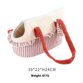 Shoulder cat bag with cartoon pattern in three colour options for small pet transport