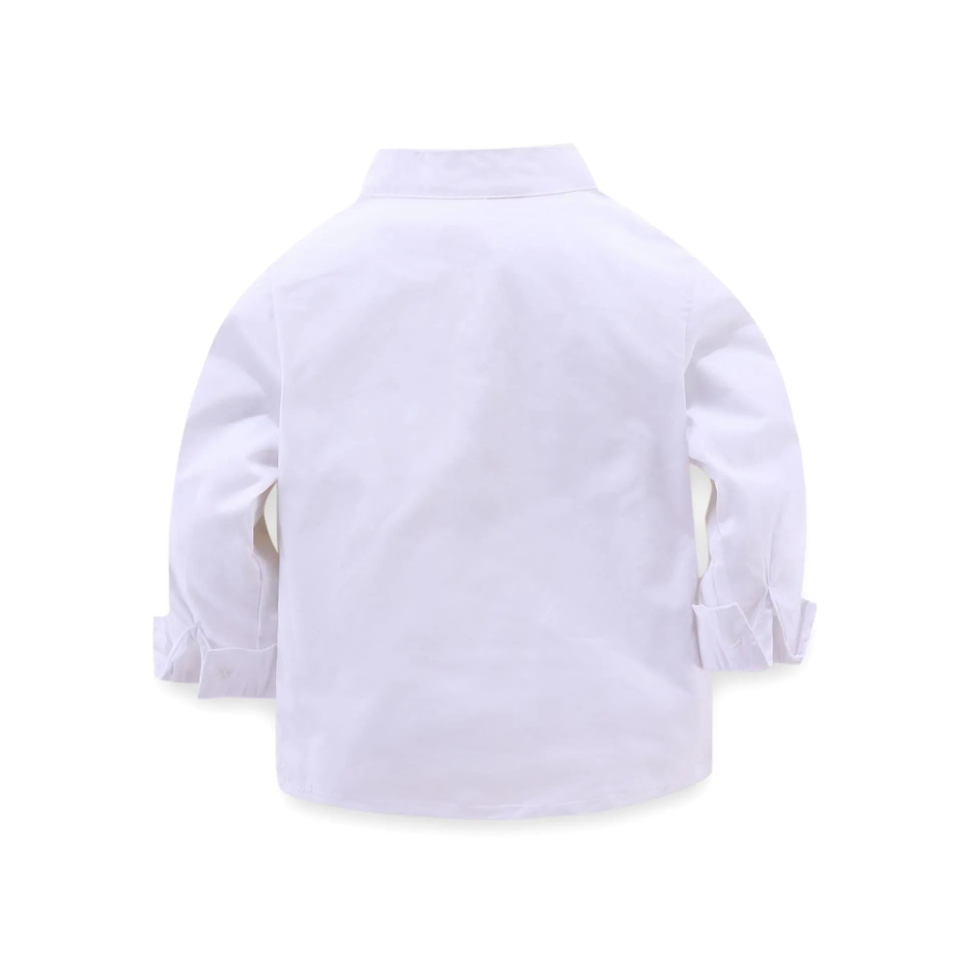 Boys blue European-style suit with height sizing from 90cm to 130cm