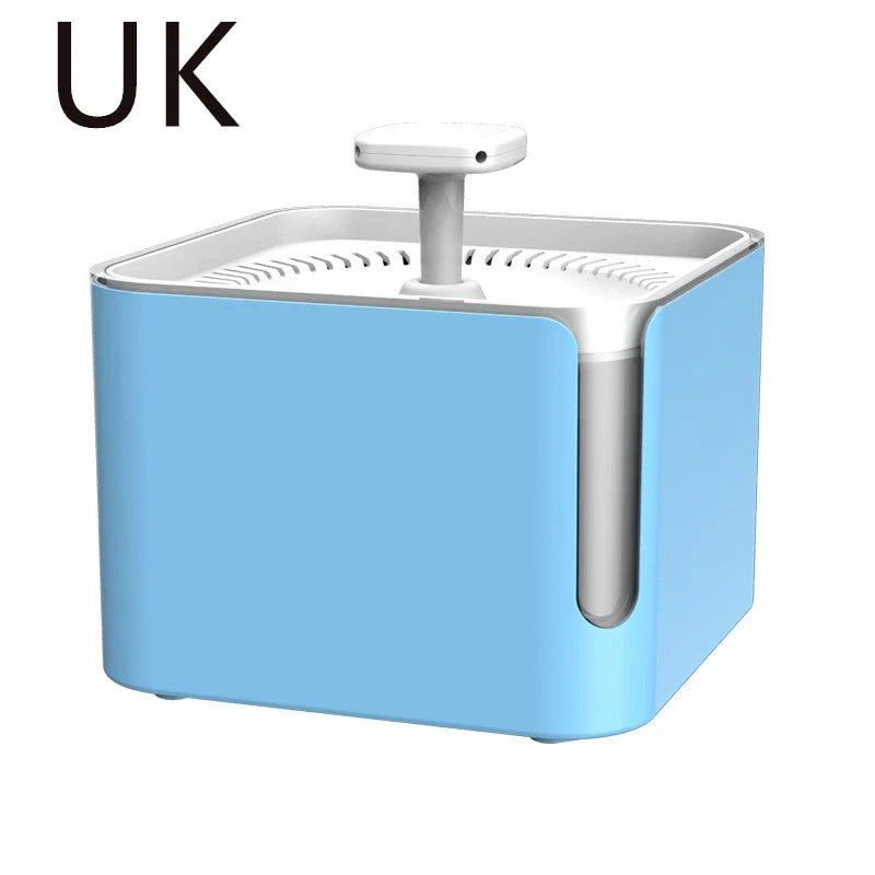 A 3L automatic USB-powered pet water fountain with 360-degree circulating filtration, designed to keep your cat or dog's water fresh and clean.