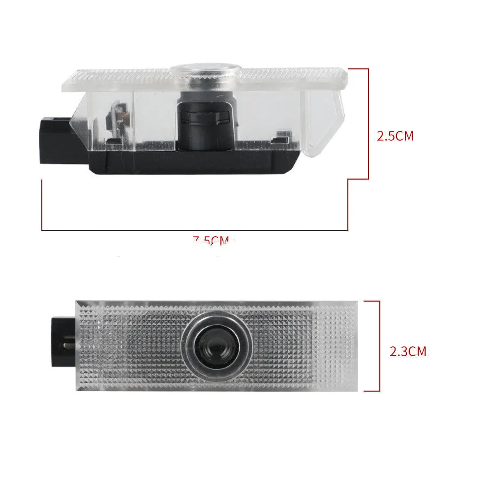 Dodge Challenger SRT LED door laser projection light with PC aluminium housing white 5W