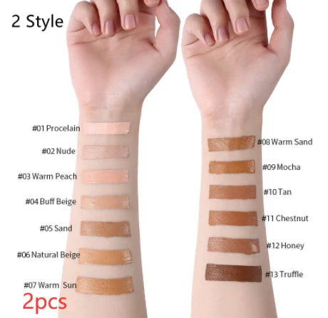 Oil-Control Liquid Foundation Concealer in 13 shades for a flawless matte finish