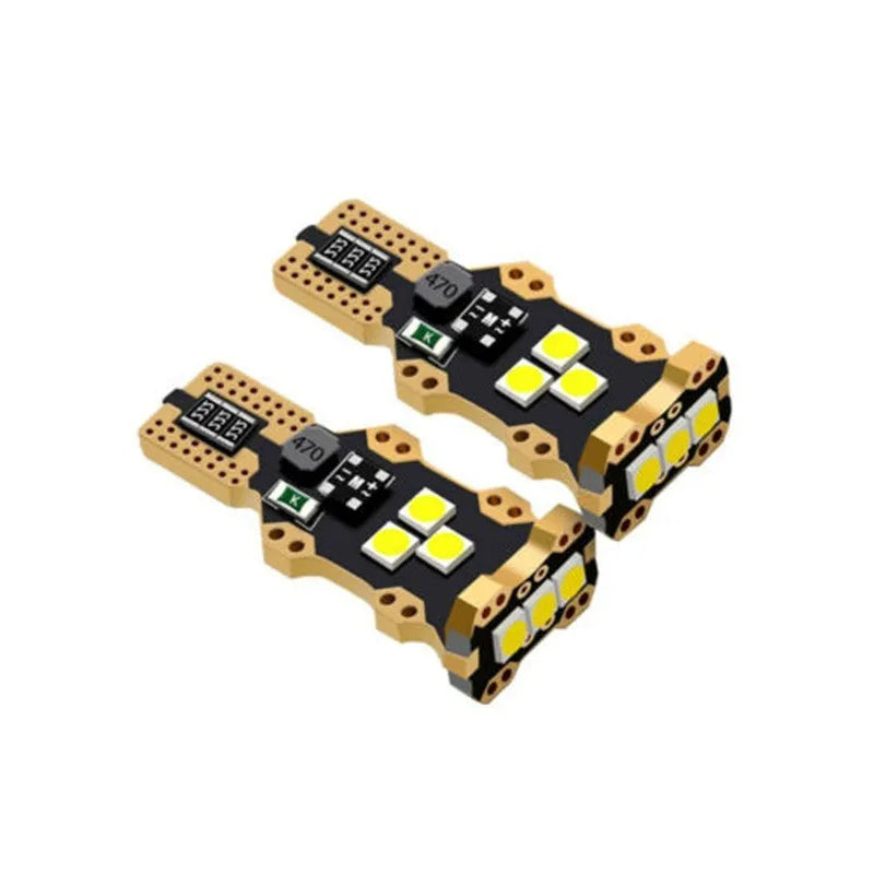 T15 automotive reverse light with white 6000K illumination and PVC housing