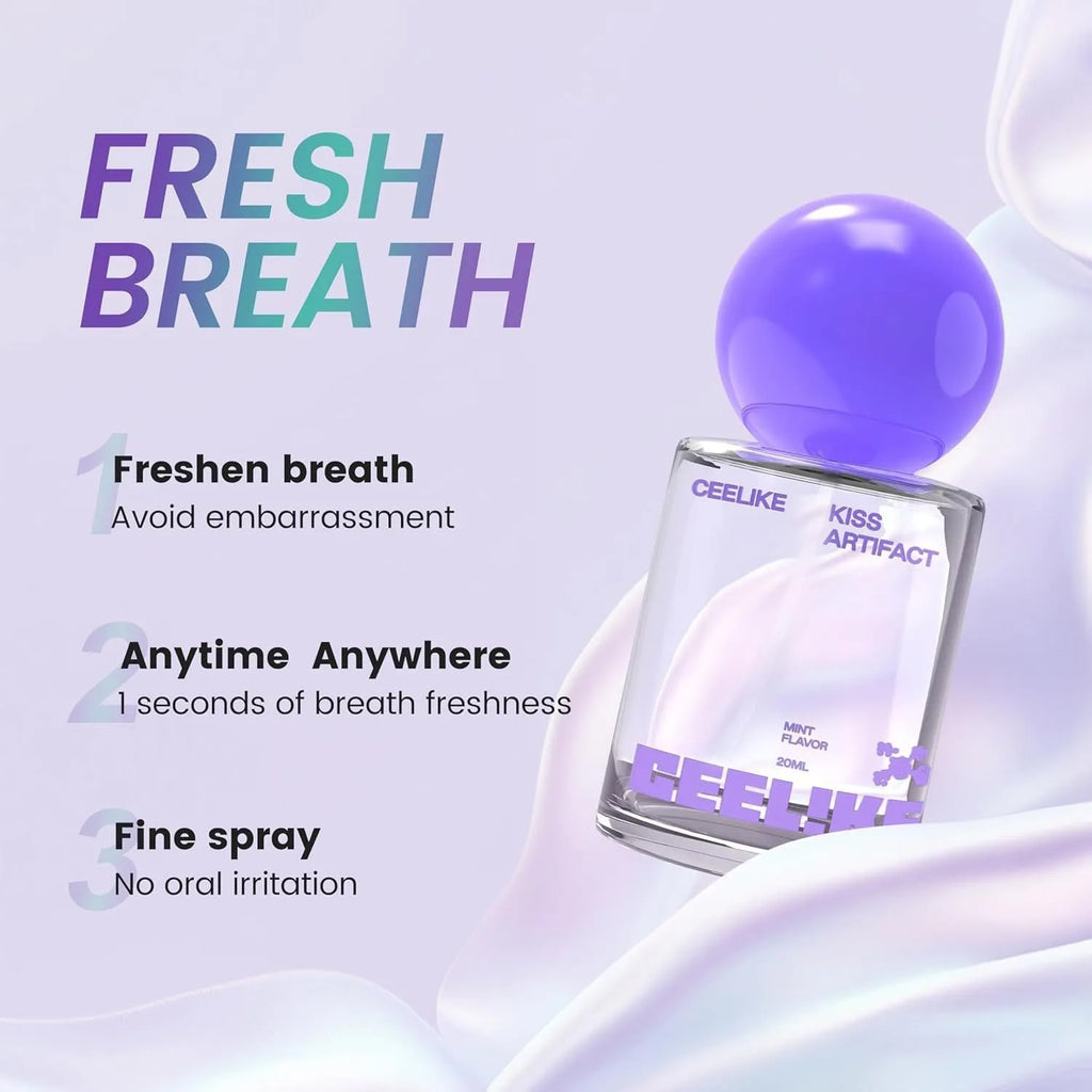 20ml portable oral spray bottle with probiotics for mouth and throat hydration