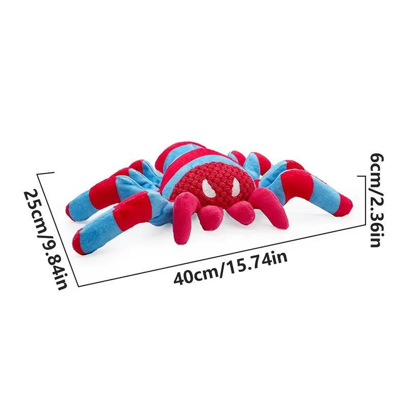 Red teddy bear dog toy with reinforced seams for medium and large breed dogs
