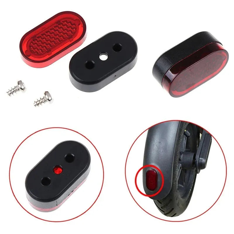 Red ABS PC plastic rear fender lampshade tail light cover for Xiaomi M365 electric scooter with cable