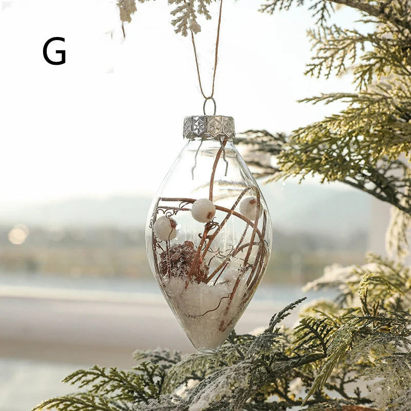 Gold powder bright painted mixed plastic balls Christmas tree ornaments in various styles