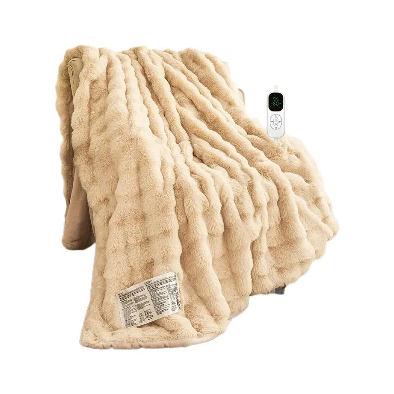 Zero magnetic field carbon fibre far infrared electric heating blanket double size dark gray