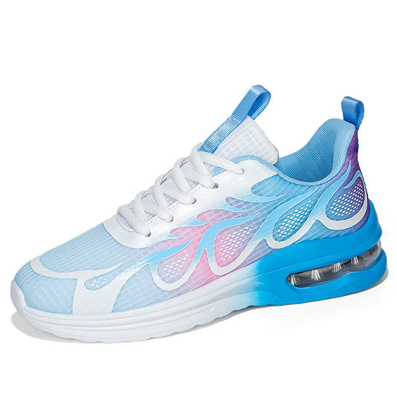 Women's casual sneaker in moonlight colour with mesh upper and light-coloured PU sole.