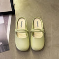 Women's plastic toe cap flip flop sandals in green, black, and beige colours on a summer background