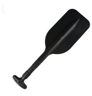 Retractable paddle with telescopic aluminum alloy shaft and high-impact PVC blade for inflatable boats