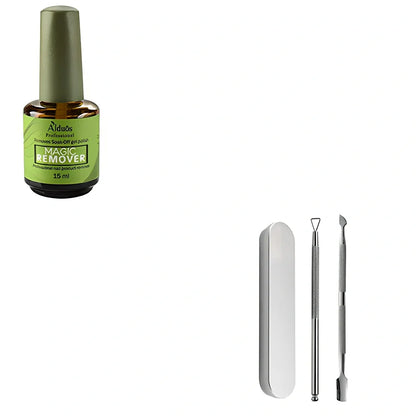 Burst Magic 15ml nail polish remover bottle, 5x3x3cm, for fast 1-2 minute gel soak-off and degreasing