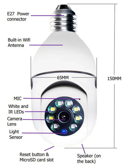 Versatile 1080p WiFi security camera with 4X zoom, automatic tracking, day and night surveillance, and Alexa compatibility for home security