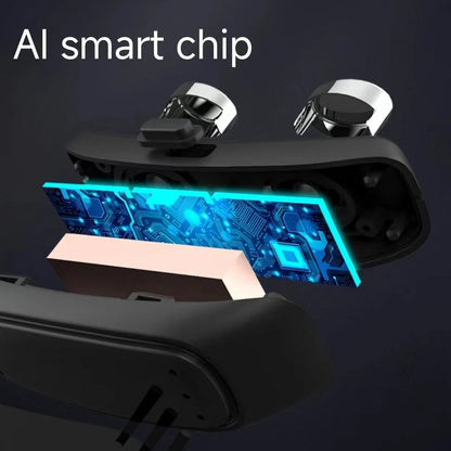 Smart Anti-Snoring Device with EMS Pulse Technology in black