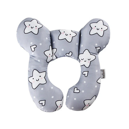 U-shaped baby head support pillow in various styles for car safety seats