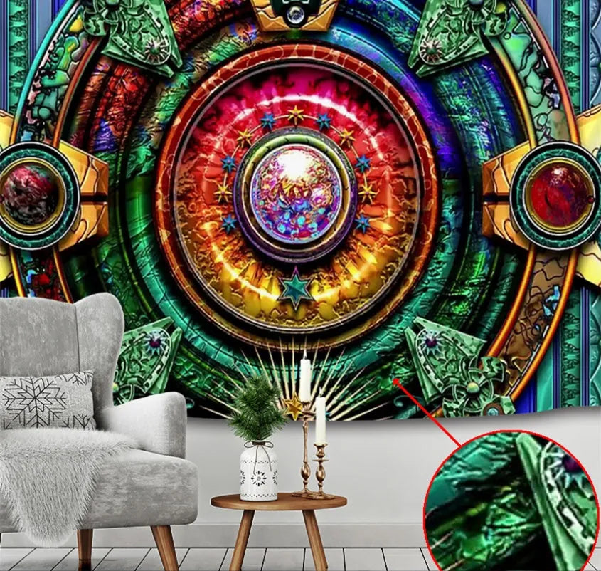 Nordic style polyester tapestry background cloth for bedroom wall decor.