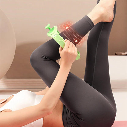 Multifunctional manual massager roller with 11 wheels for whole body relief