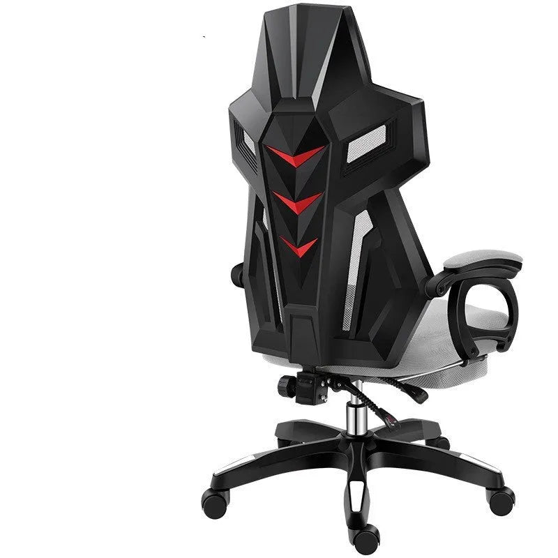 Upgrade black frame ergonomic swivel office chair with mesh backrest and latex cushion in black mesh colour option
