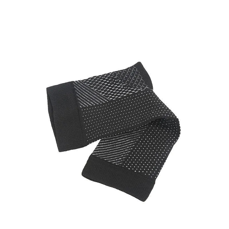 Korean-style sports compression socks with invisible heel design in white, black, skin colour and copper