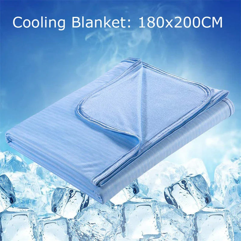 Cooling Summer Blanket made with breathable Japanese cooling fiber technology to keep you comfortable all night