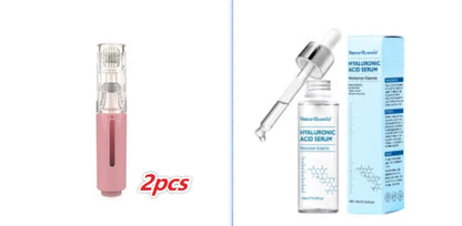 3-in-1 Lip and Beard Care Roller with microneedle technology for enhanced serum application