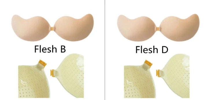 Deep V Invisible Bra with Mango Cup for seamless support under swimwear or dresses