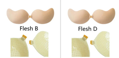 Deep V Invisible Bra with Mango Cup for seamless support under swimwear or dresses